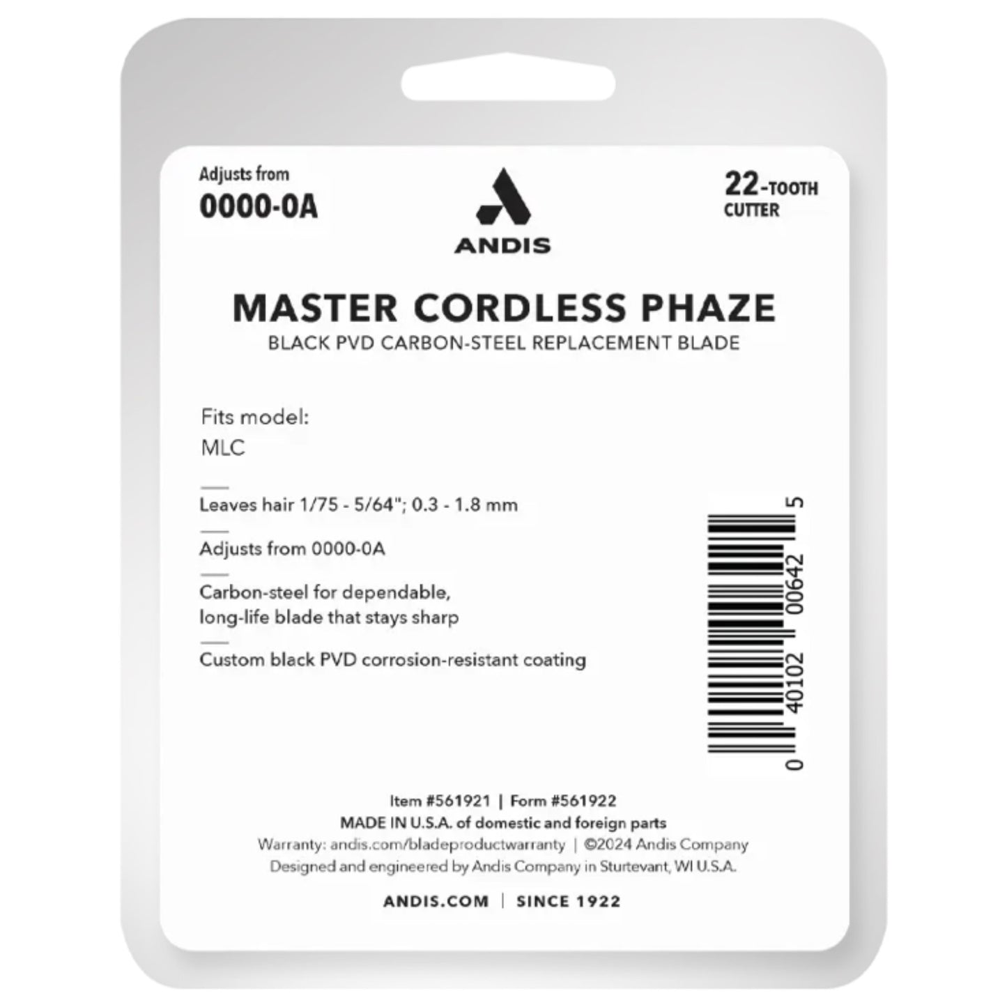 Andis Phaze Master Clipper Blade