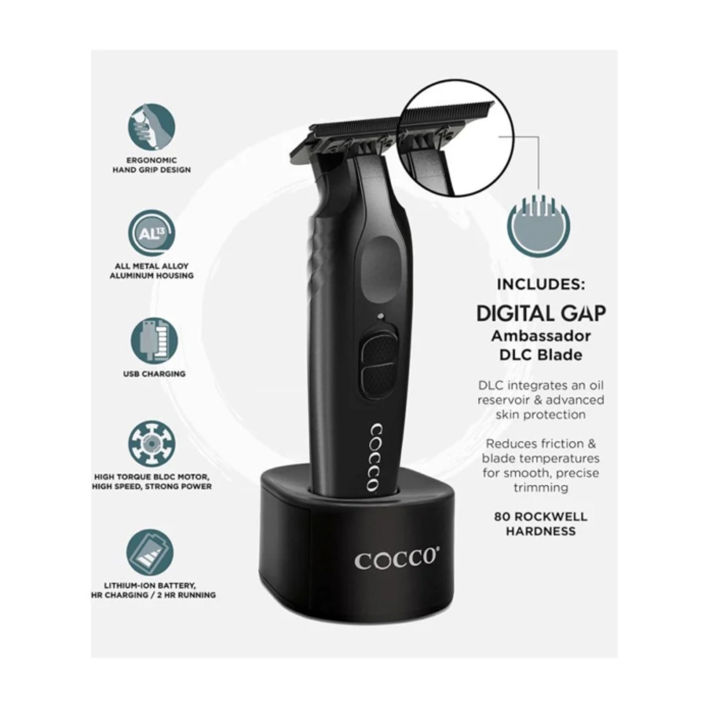 Cocco Veloce Pro Matte Black Trimmer