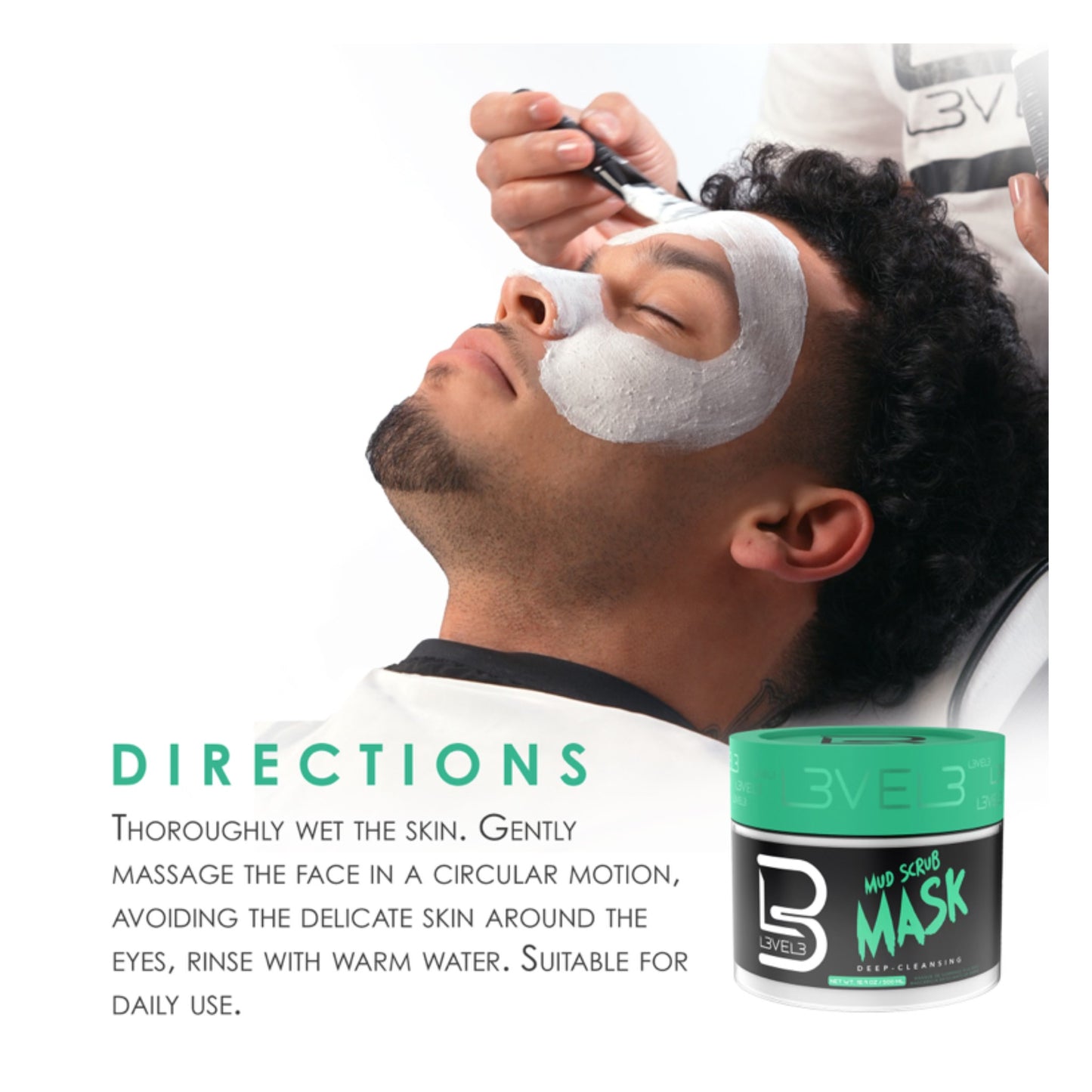 L3VEL3 Mud Scrub Mask Directions