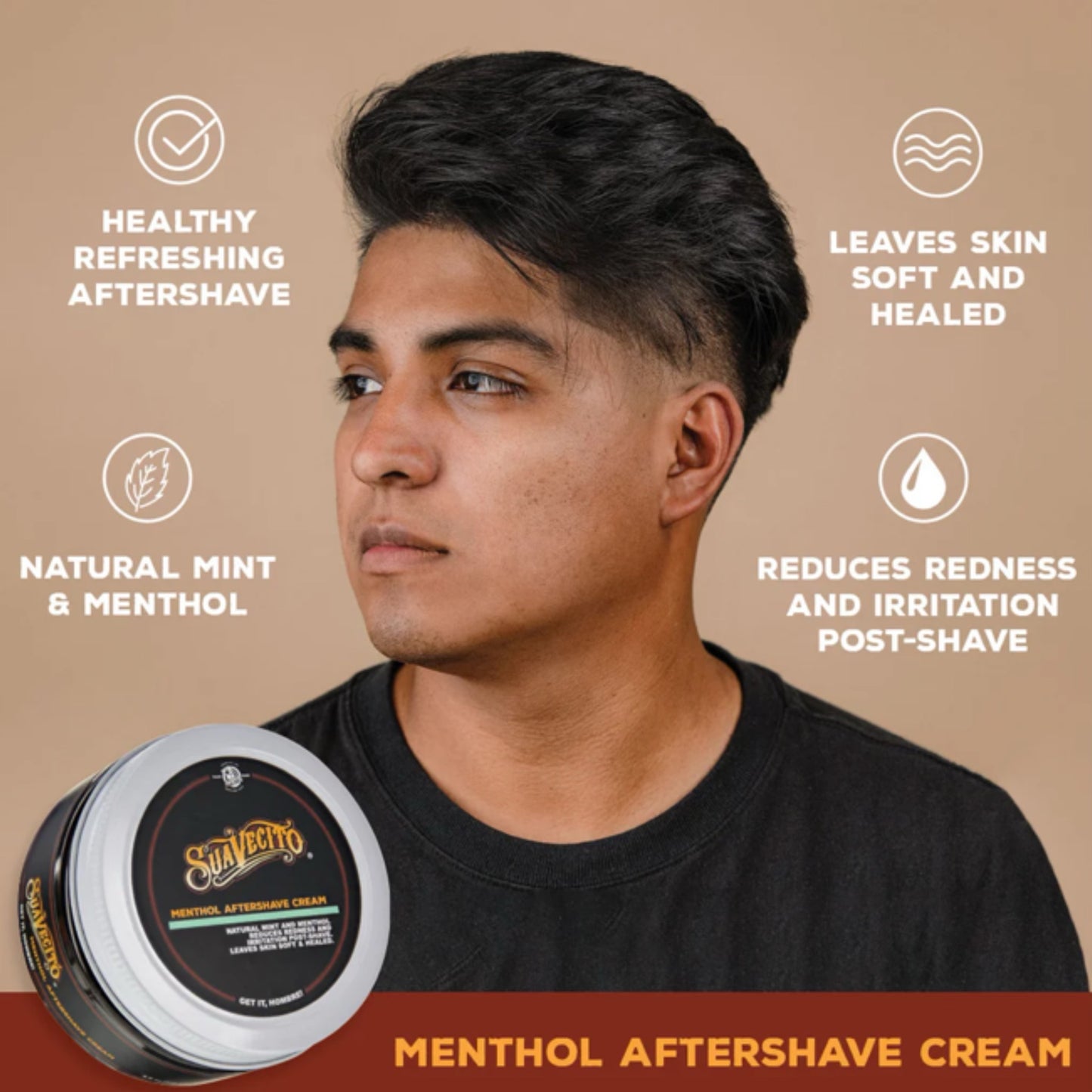 Suavecito Menthol Aftershave Cream Information