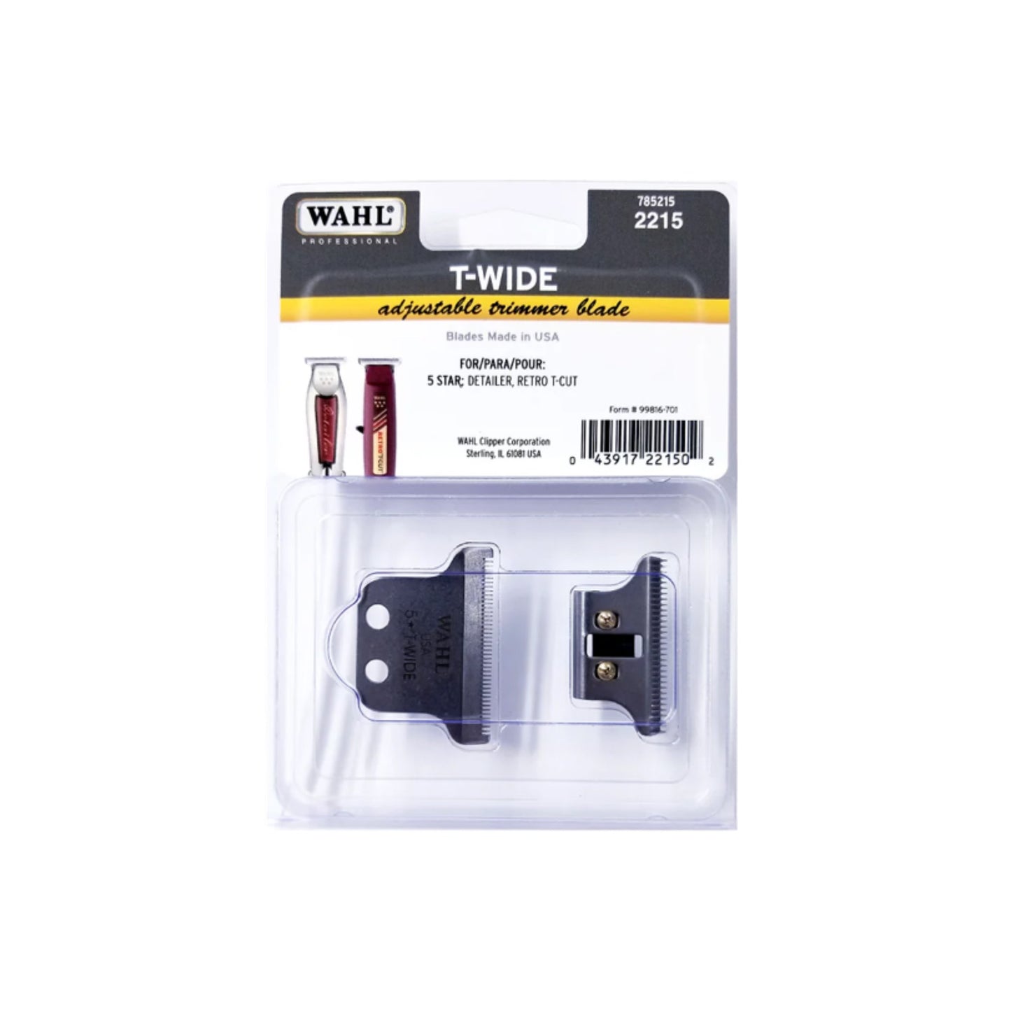 Wahl T Wide Replacement Trimmer Blade