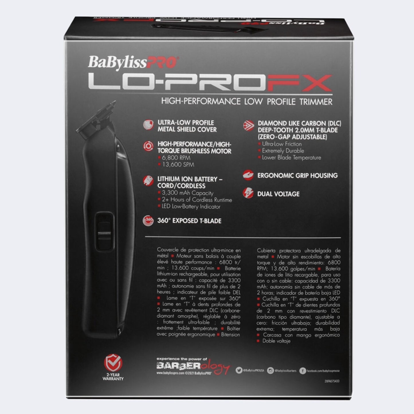 BabylissPro Lo Pro FX Trimmer Box