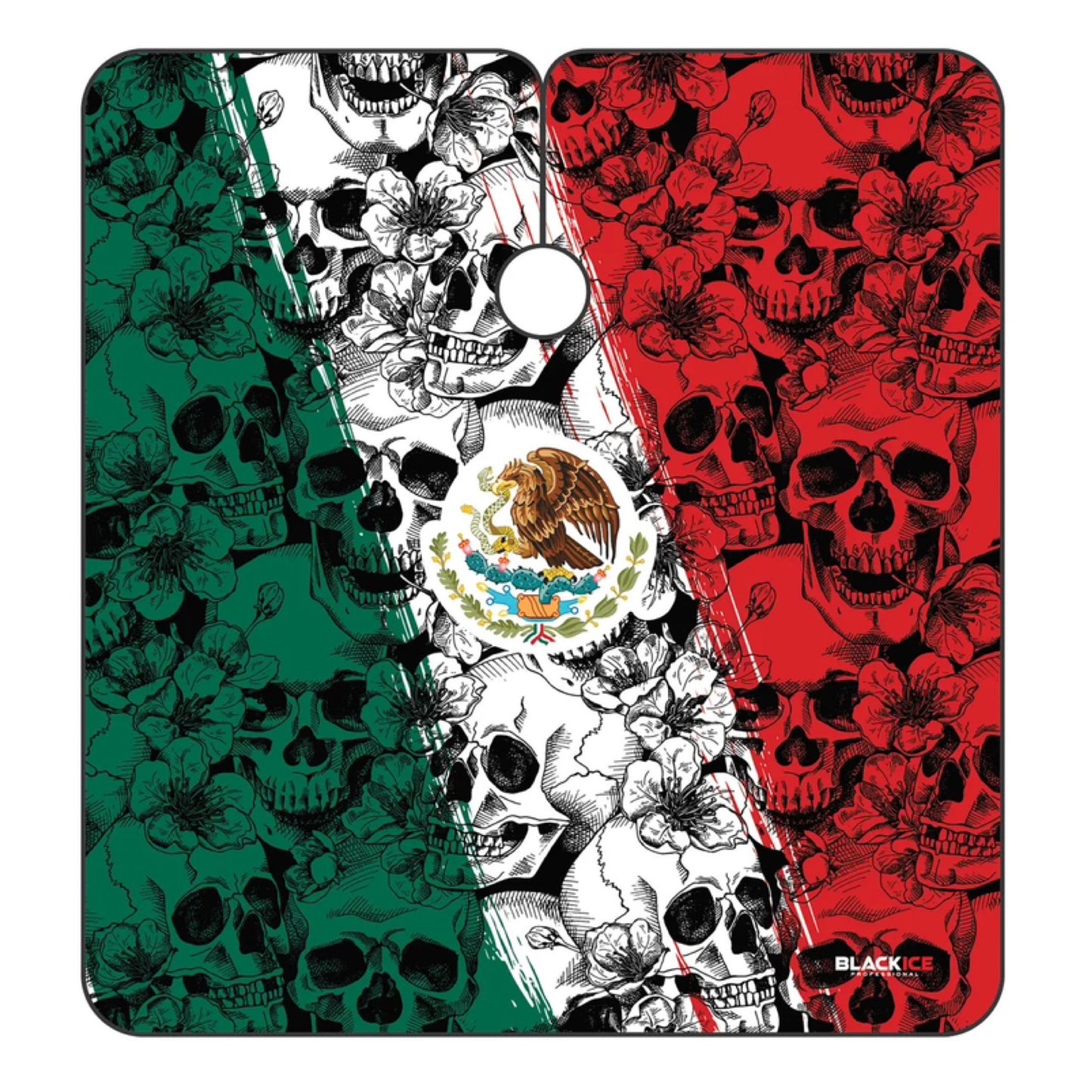 Black Ice Barber Cape Calaveras Mexico Flat