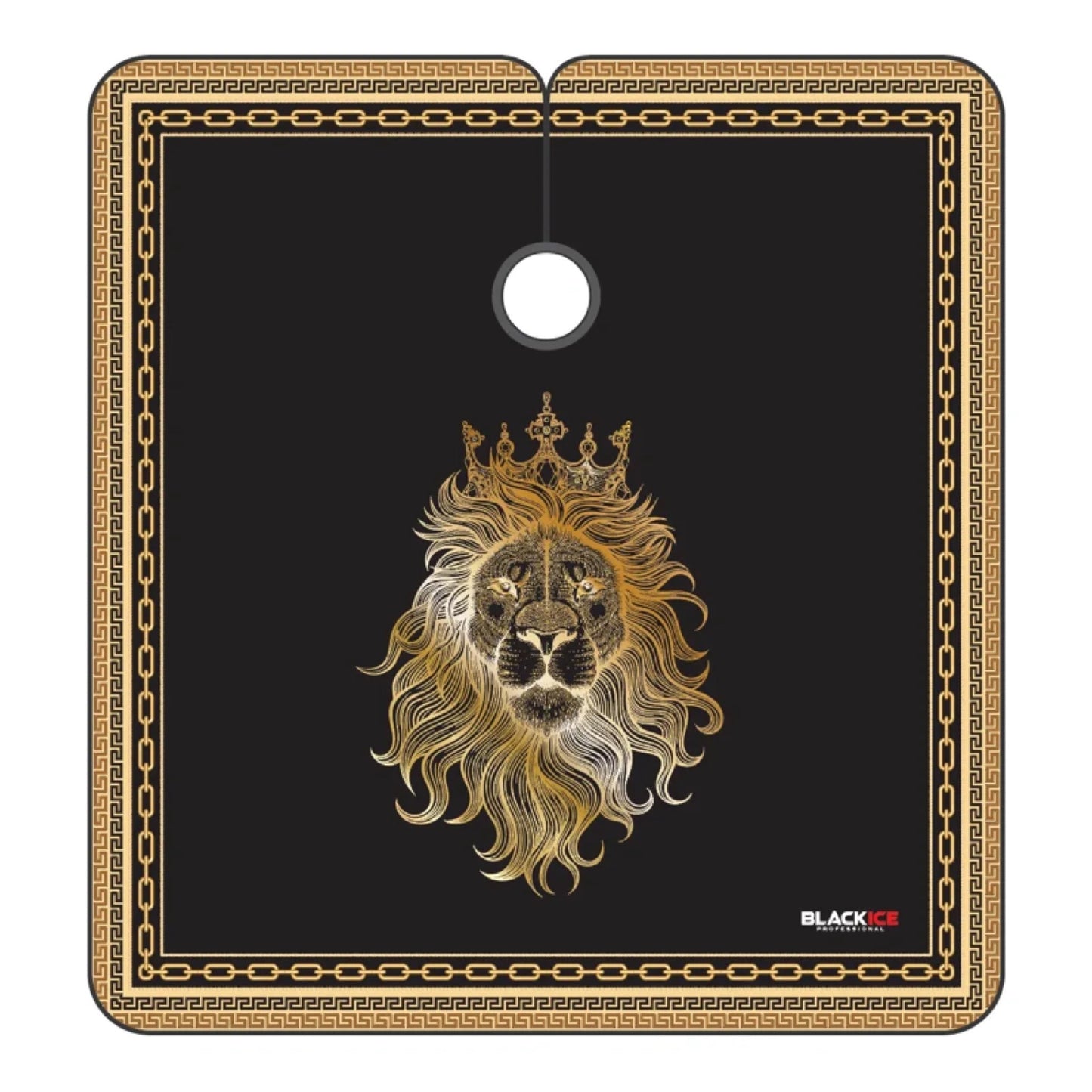 Black Ice Barber Cape Flat King Pattern