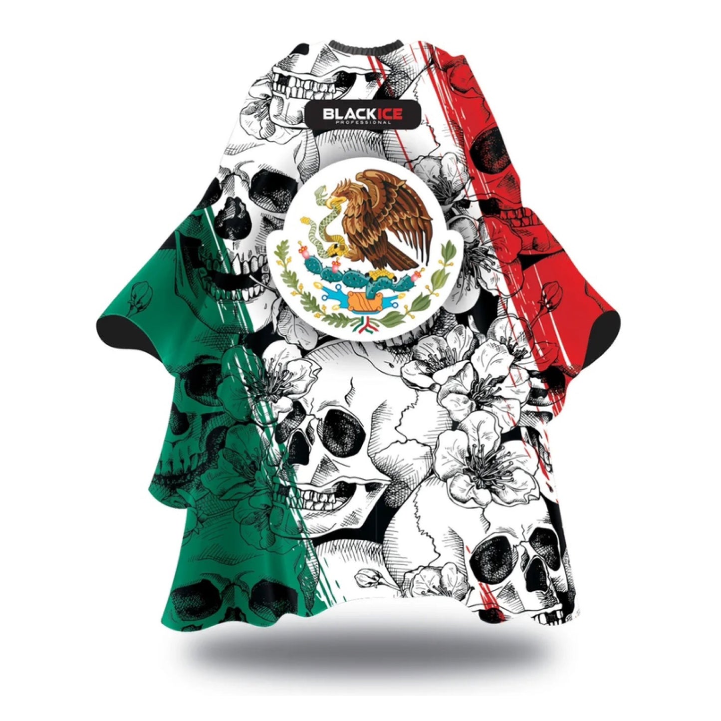 Black Ice Barber Cape Mexico Calaveras