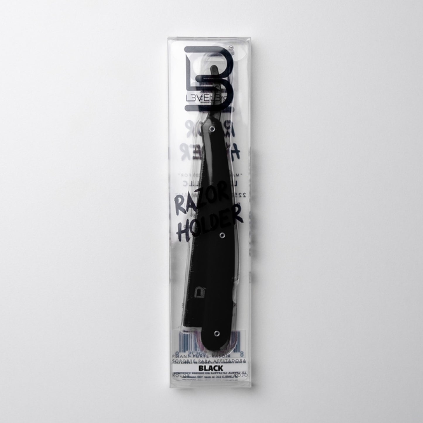 L3VEL3 Black Straight Razor Kit