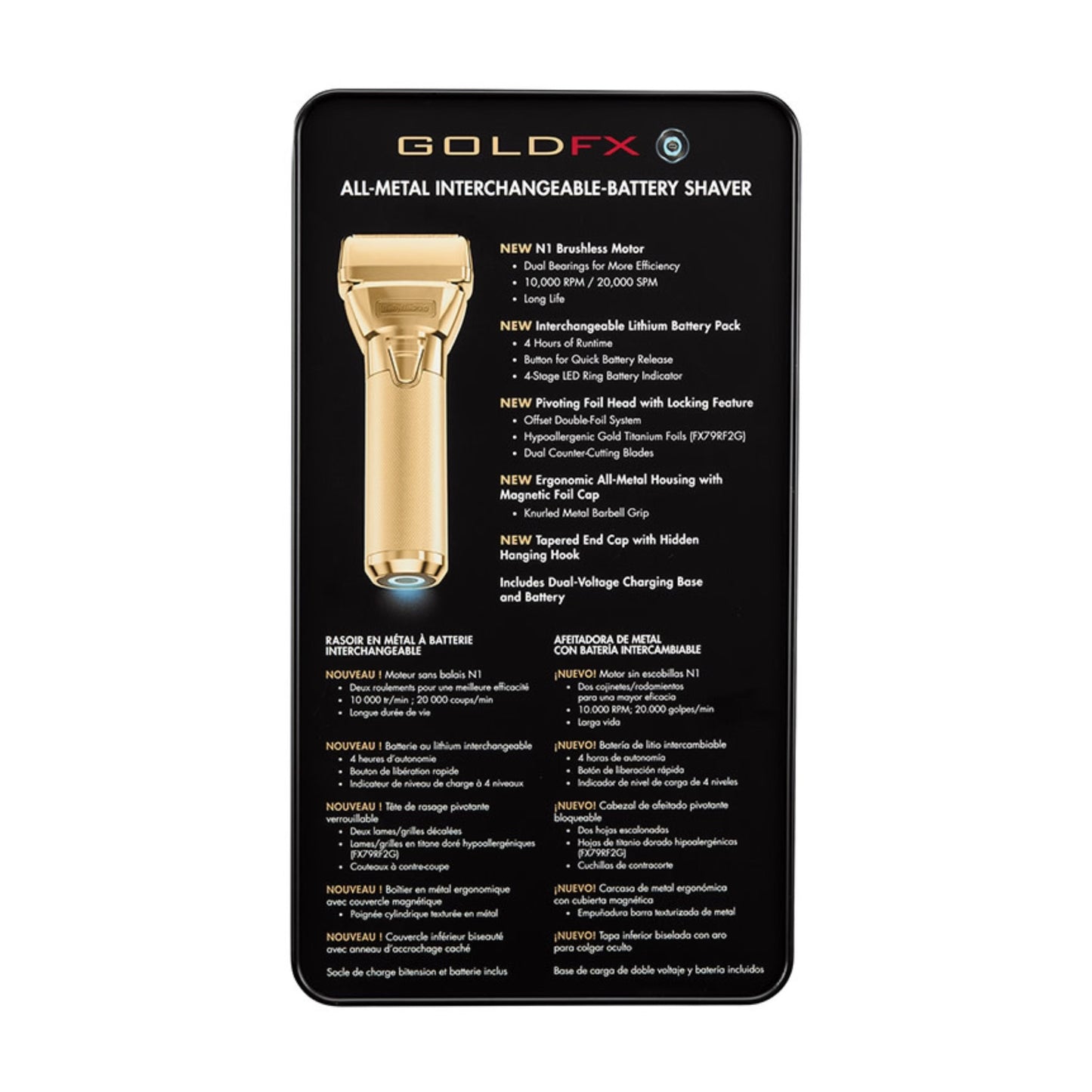 BabylissPro FXone Gold Shaver Info