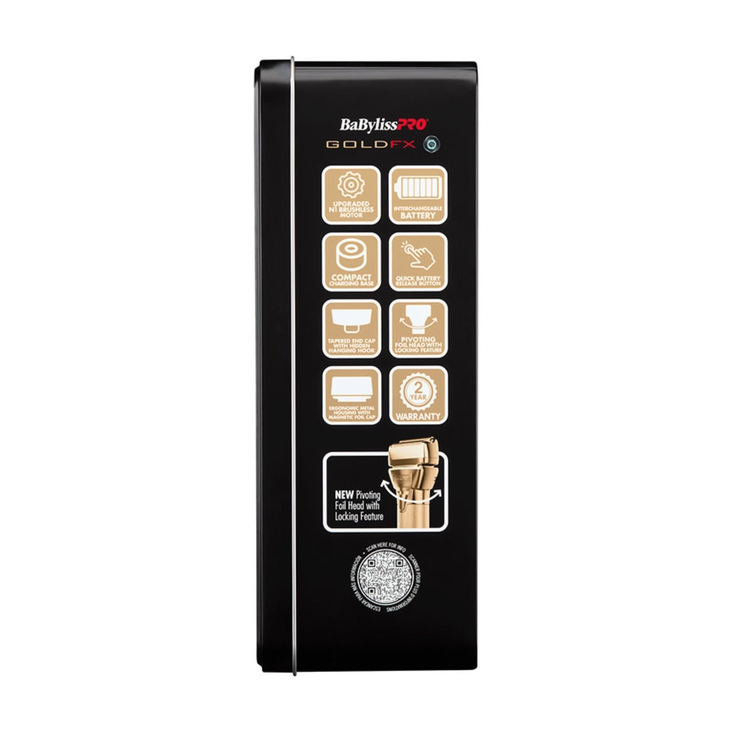 BabylissPro FXone Gold Shaver Side Box