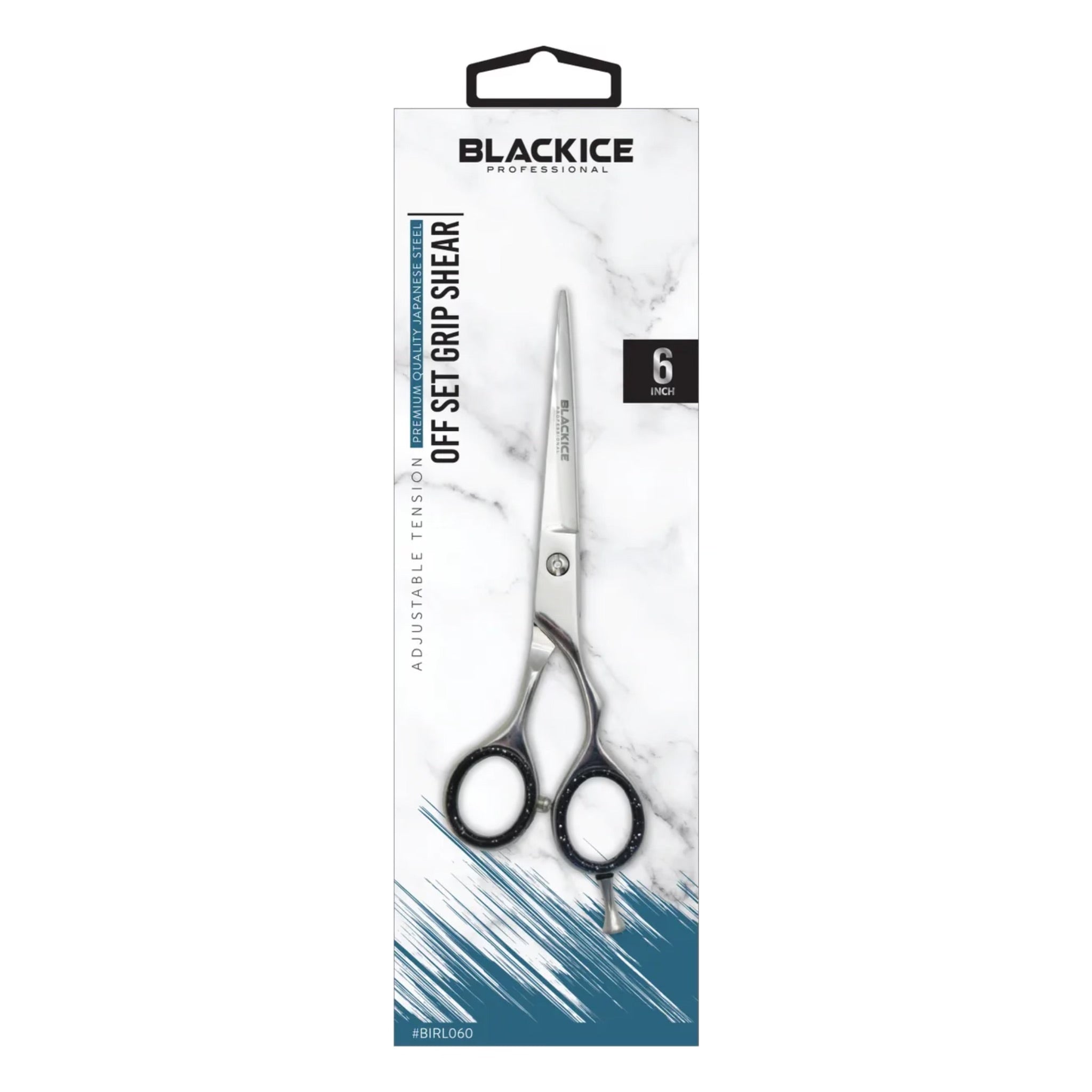 Offshears Backline Black Ice 6 Inch Off Set Grip Shear – Royal Barber Supply