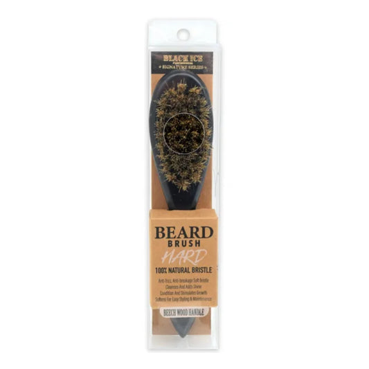 Black Ice Beard Brush Hard Bristle
