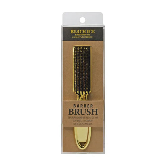 Black Ice Gold Barber Brush