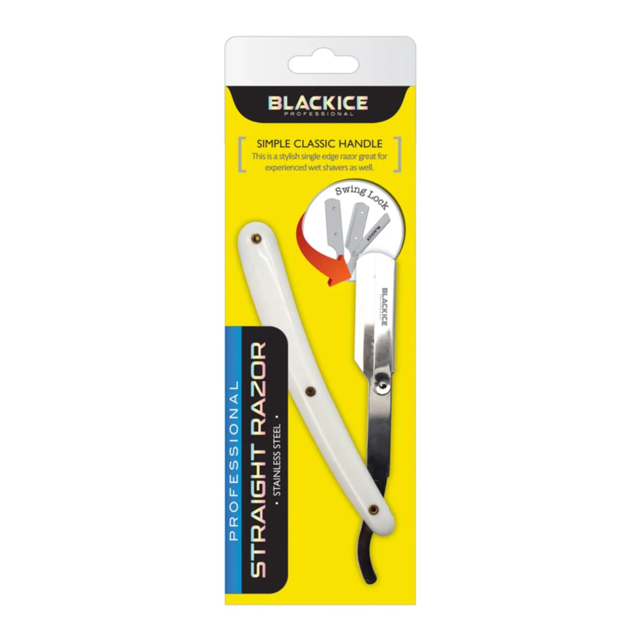 Black Ice White Classic Handle Straight Razor – Royal Barber Supply