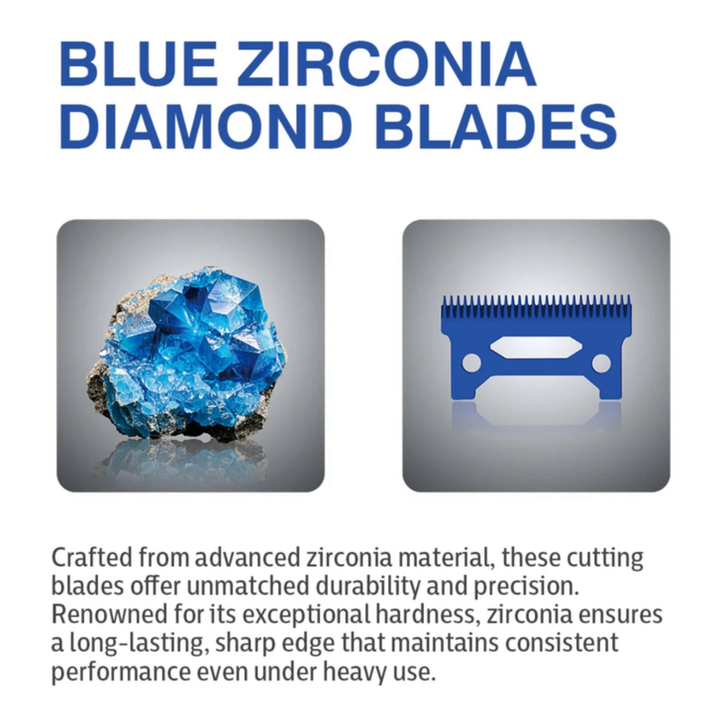 Caliber Disruptor ZR Clipper Blue Zirconia Blade