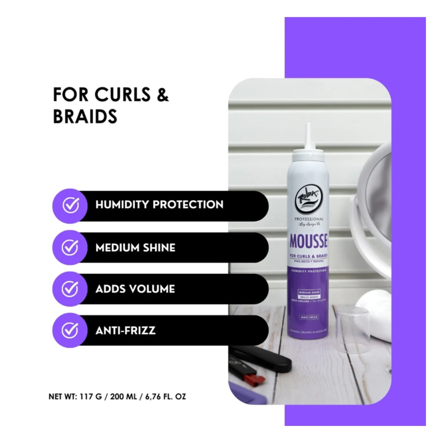 Rolda Hair Mousse Information