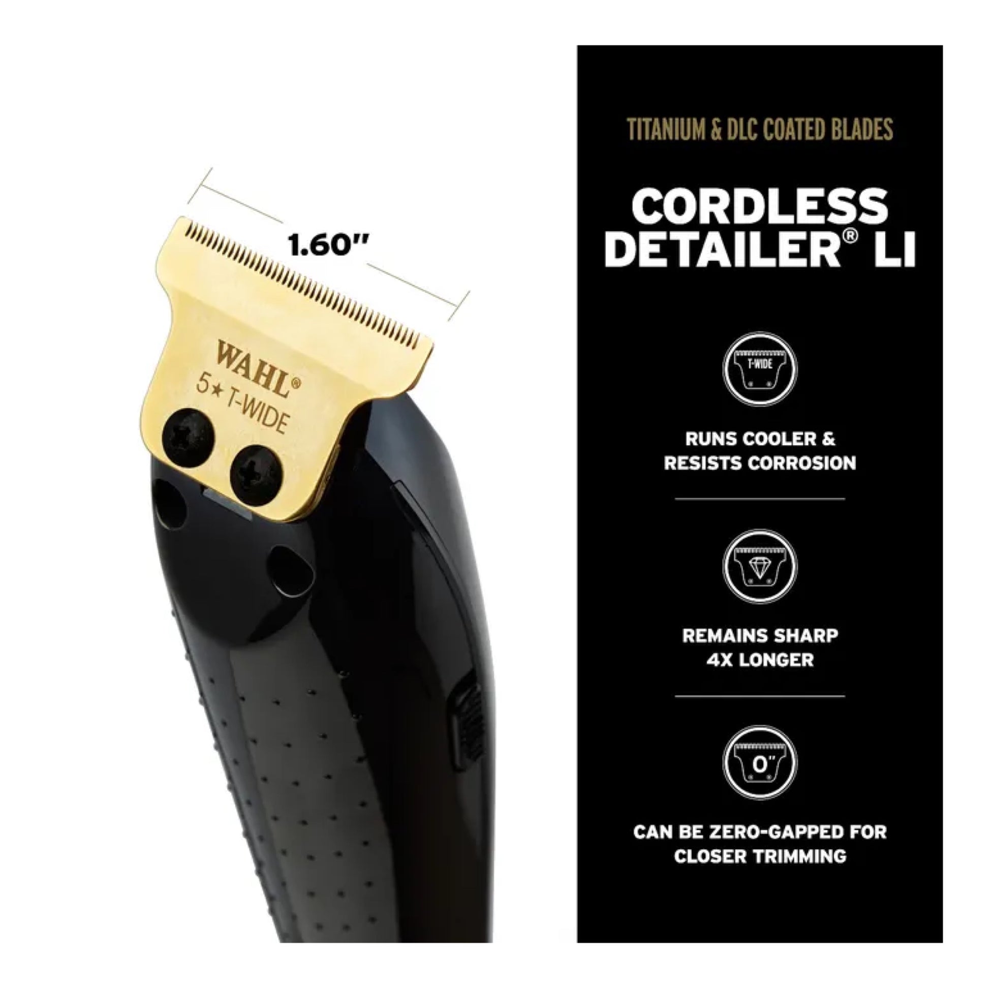 Wahl Black Detailer Gold Blade