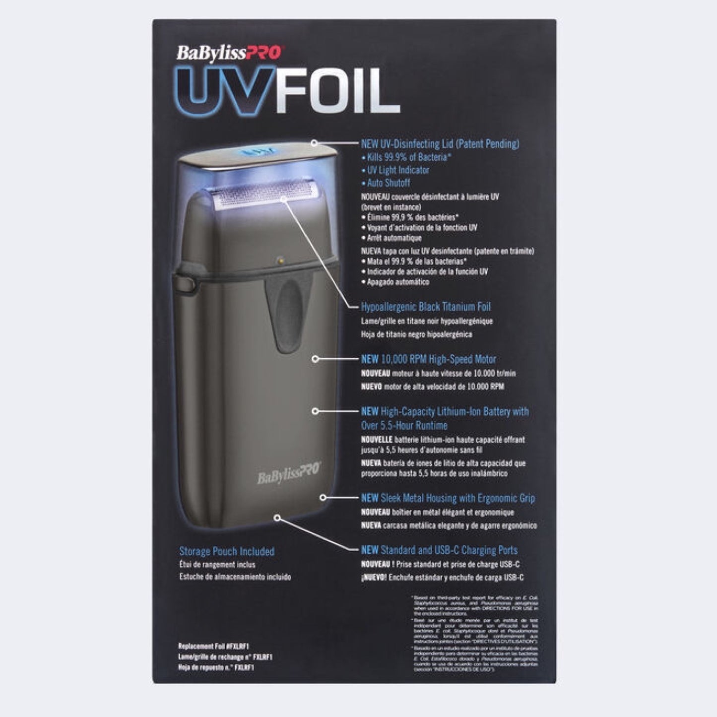 BaBylissPRO UVFoil Single Foil Electric Shaver