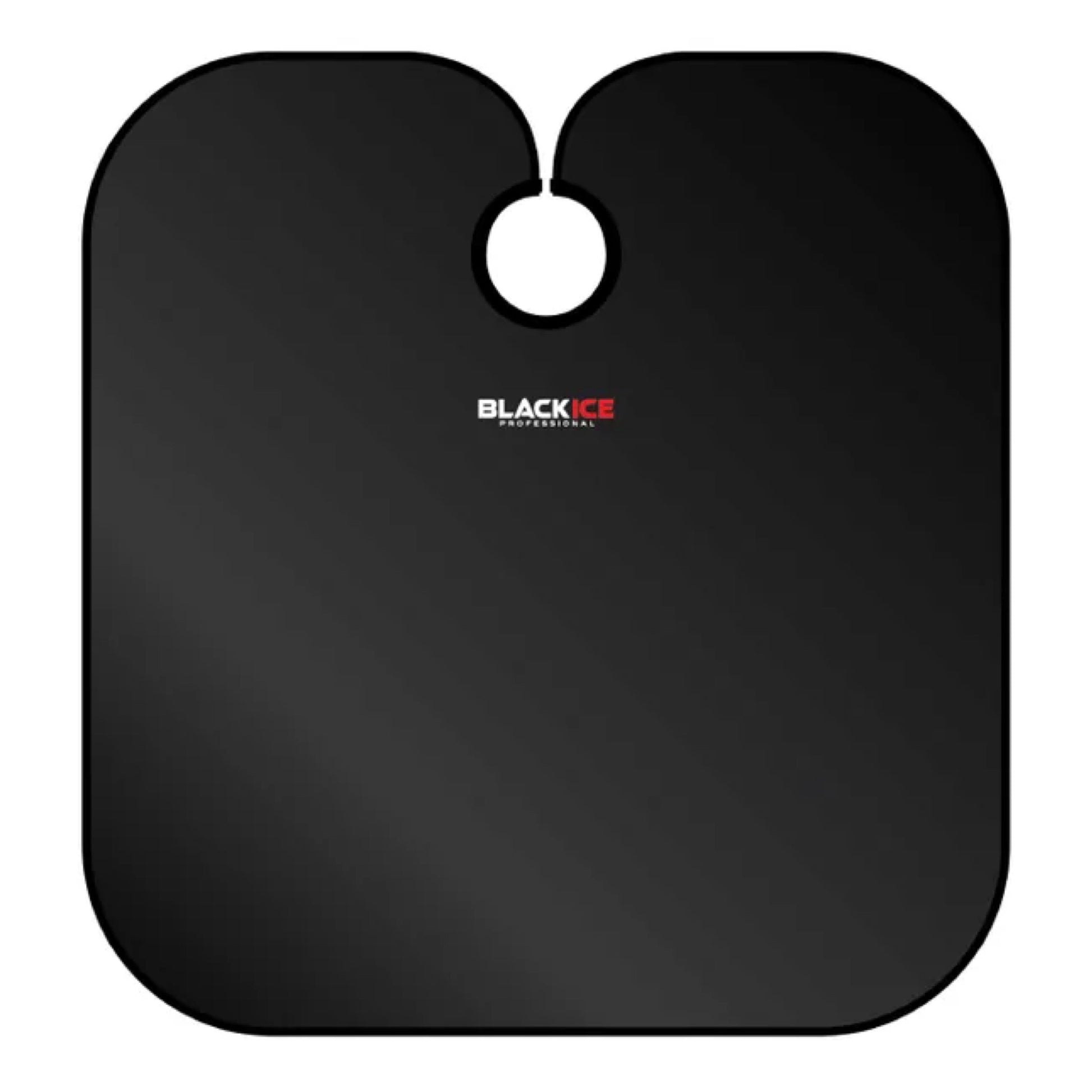Black Ice Barber Cape Black Flat
