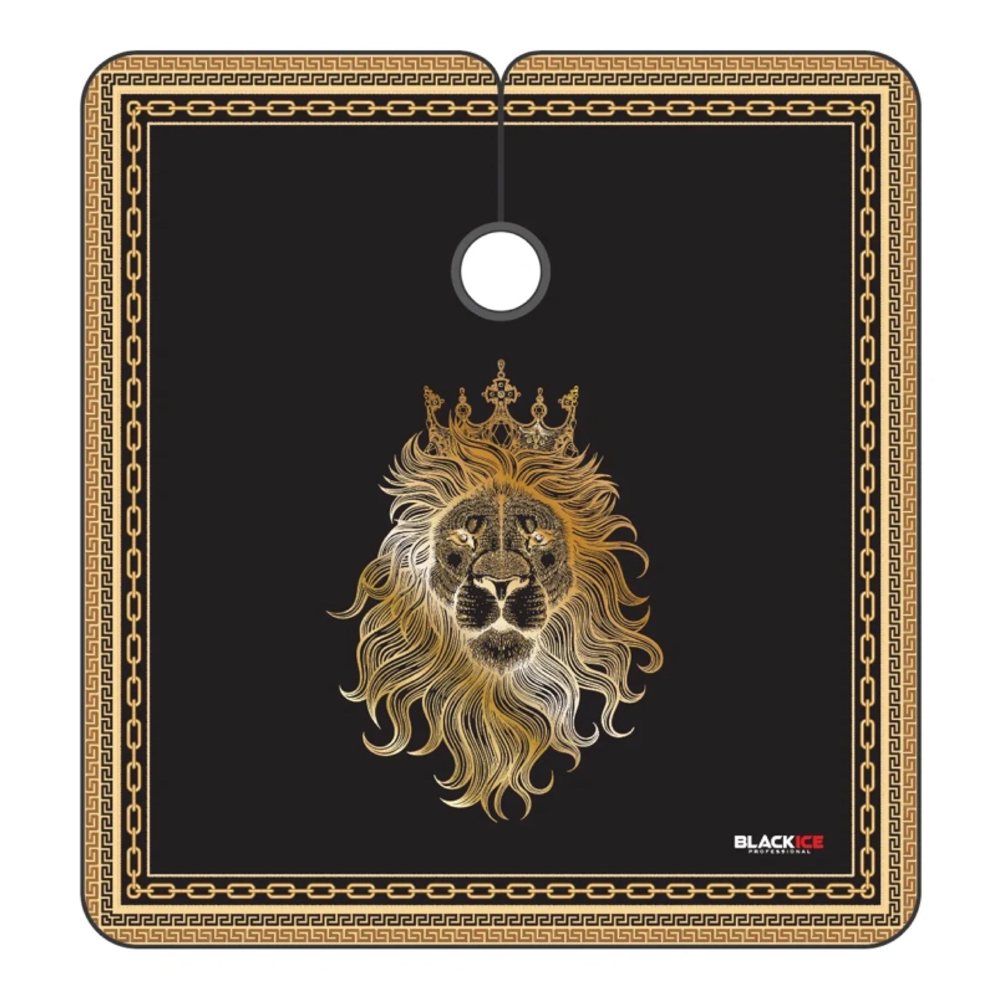 Black Ice Barber Cape Flat King Pattern