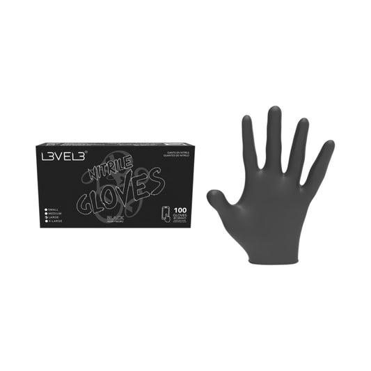 L3VEL3 Black Nitrile Glove Set